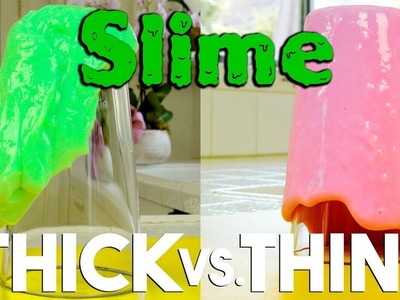 DIY SLIME -- NO MESS  NO SHOPPING | 2 Recipes for Thick and Thin |  GLOSSY | SLIMEY SLIME