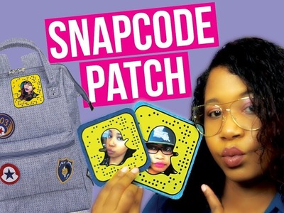 DIY Snapchat Backpack Patches with Custom Snapcode | Back to School 2017 Survival Kit Collaboration