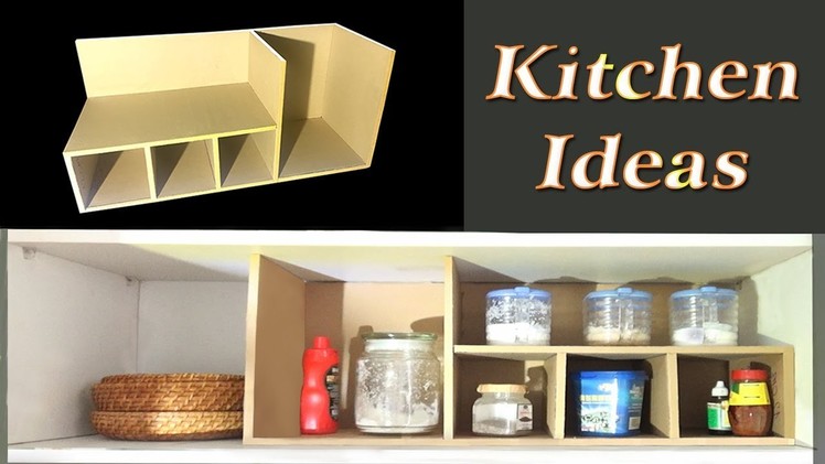 DIY Spice Organizer From Cardboard - Kitchen Organization Ideas | Kitchen Remodeling Ideas