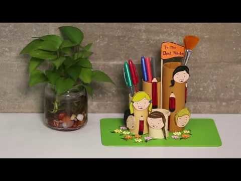 DIY Teacher's Day Gift: Pen Stand