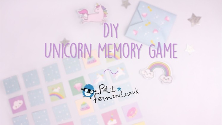 DIY Unicorn Memory Game l Petit-Fernand