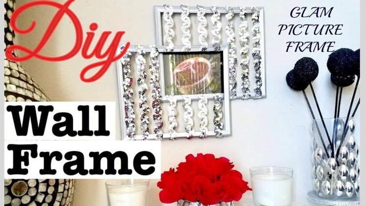 DIY Wall Picture Frame That is Quick, Cheap And Easy With Dollar Store & Walmart Items!
