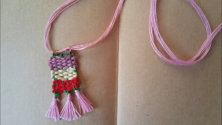 DIY woven Necklace , Gypsy style # 1