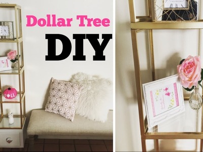 Dollar tree DIY.Glass shelf unit collab with coupontoprovide