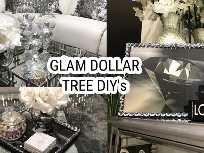 Dollar Tree DIY Home Decor Ideas | Glam Mirror Coffee Table Decor
