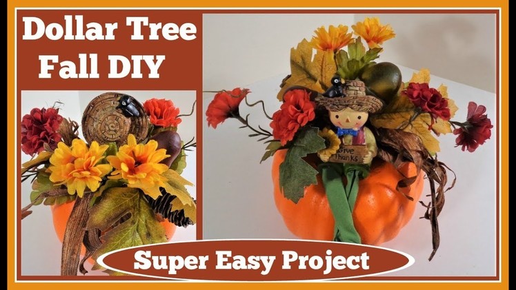 ????Dollar Tree Pumpkin  Fall DIY????