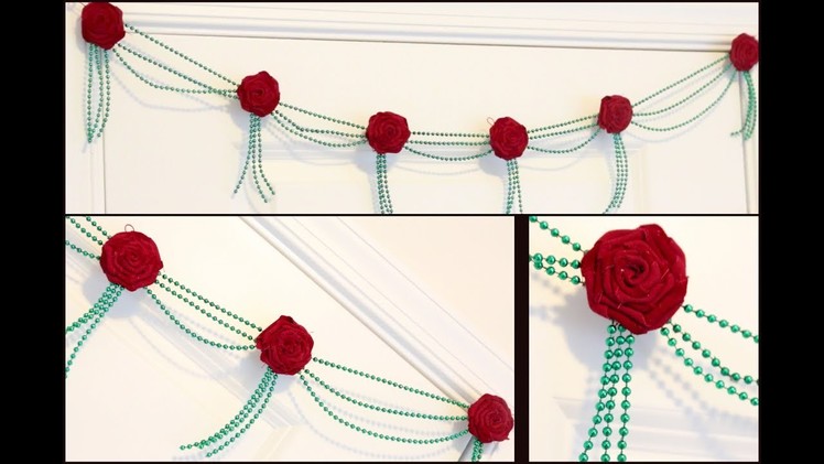 Door Hanging Toran From Cloth || Flower Bandhanwar|| DIY  Easy Handmade Toran || Inspiration kidzone