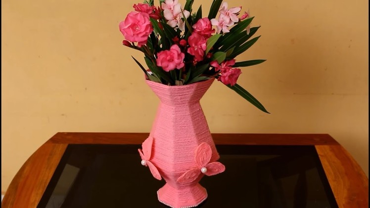 Easy and fast Flower Vase making ???????? DIY flower vase ⭐