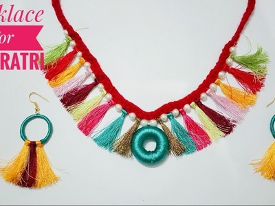 Fancy Necklace for Navaratri | DIY | Home made Necklace Design | Art & Creativity ❤