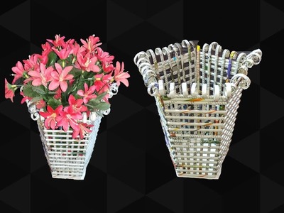 Flower Vase with Newspaper | DIY Flower Vase | Best Out of Waste | Art With Neha