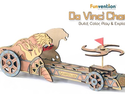 Funvention Da Vinci Chariot DIY Mechanical Model Science Educational Toy for Bahubali Fans