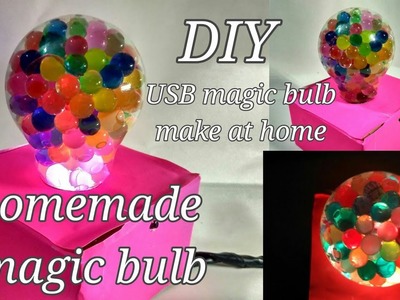 Ganpati decoration ideas for home | DIY MAGIC BULB | homemade USB BULB