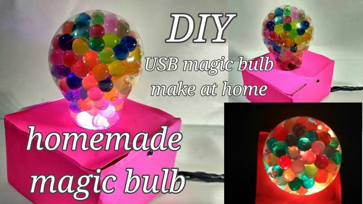 Ganpati decoration ideas for home | DIY MAGIC BULB | homemade USB BULB