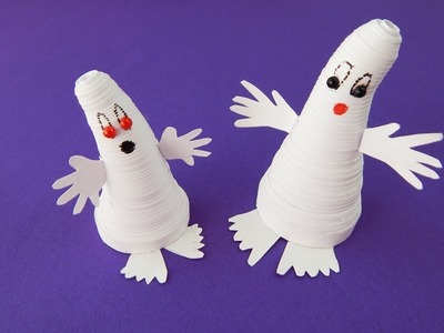 Halloween decoration quilling ghosts DIY papercraft ghost Party table deco