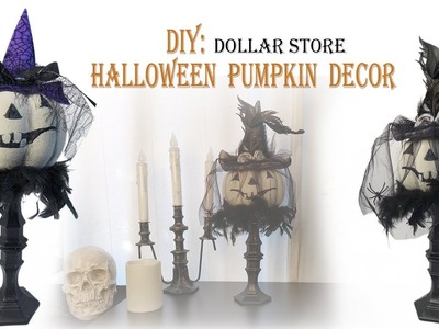 Halloween DIY. PUMPKIN DECOR Dollar Store