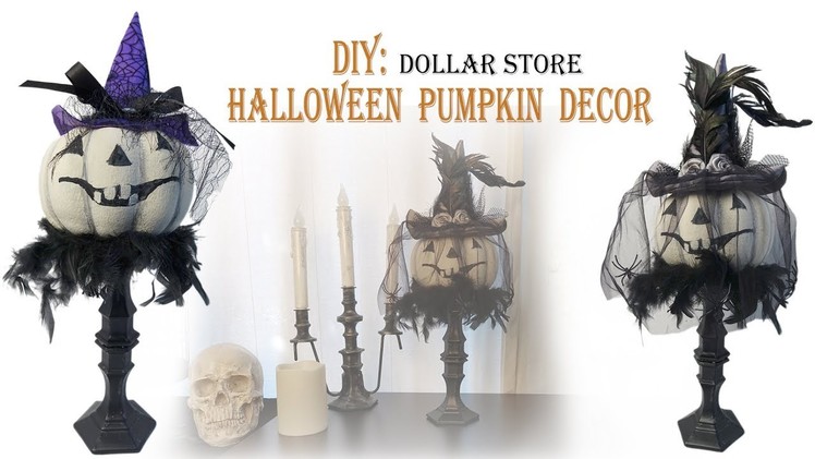 Halloween DIY. PUMPKIN DECOR Dollar Store