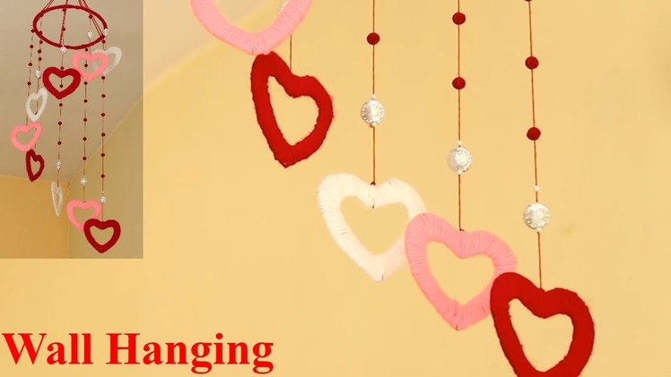 Heart Wall Hanging ❤✴???? Room Decoration Idea ❤???????? DIY Wall Hanging Using Woolen