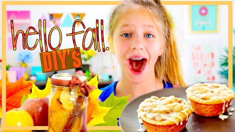 HELLO FALL! Food DIY's you'll FALL in love with! Easy Kids DIY Crafts and Recipes Ideas Hope Marie