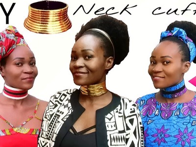 How to-DIY African Neck Rings (Idzila) using belts-Repurposing