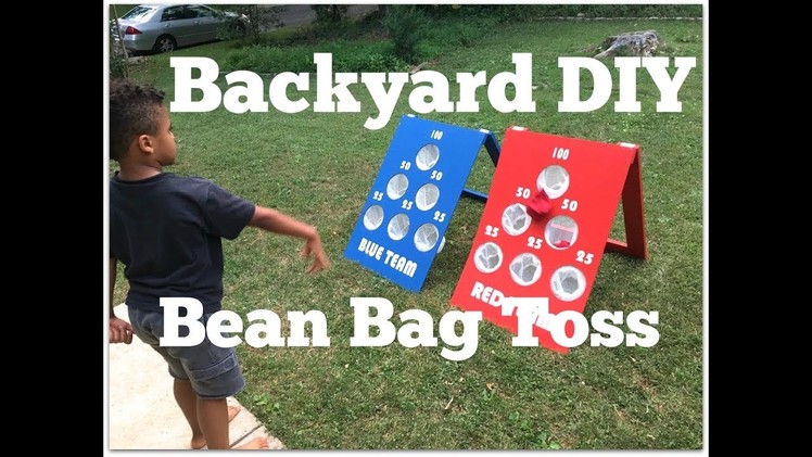 How to Make a DIY Bean Bag Toss Game - Outdoor Game Ideas - Thrift Diving