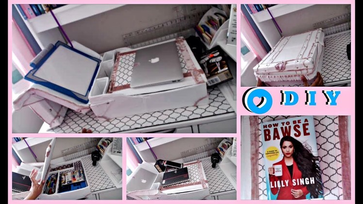 How to Make a Portable Desk and Organize it - DIY Back to School - DIY Multifunctional Portable Desk