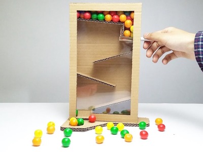 How to Make Candy Dispenser from Cardboard Easy DIY