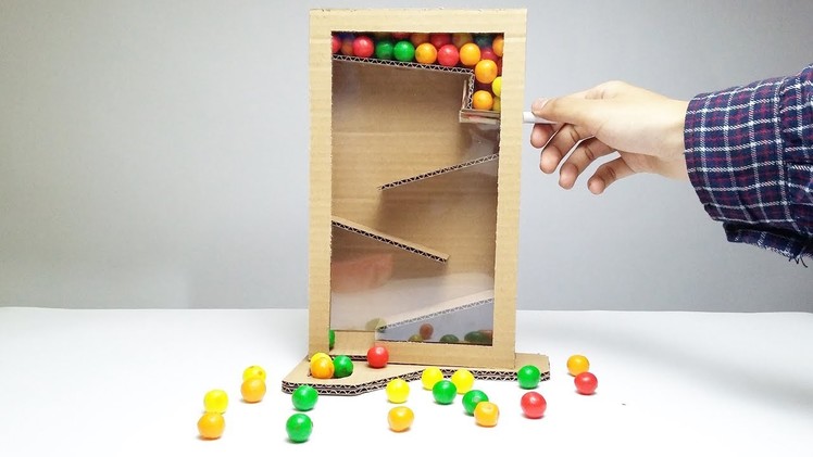 How to Make Candy Dispenser from Cardboard Easy DIY