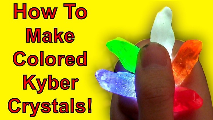 How To Make Colored Kyber Crystals! (Star Wars DIY)