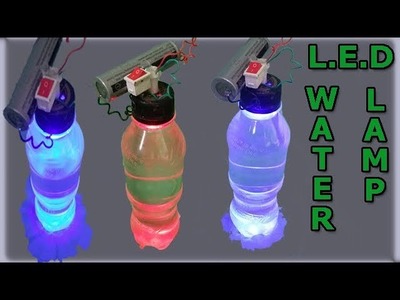 HOW TO MAKE LED NIGHT LAMP. USE WATER BOTTLE LAMP. DIY LANTERN LED WITH PLASTIC BOTTLE. ESP TECH