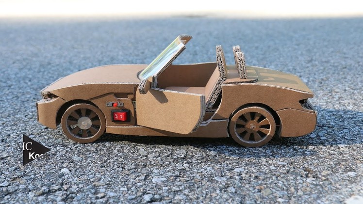 How to make RC Car(BMW Z4) - Amazing Cardboard DIY