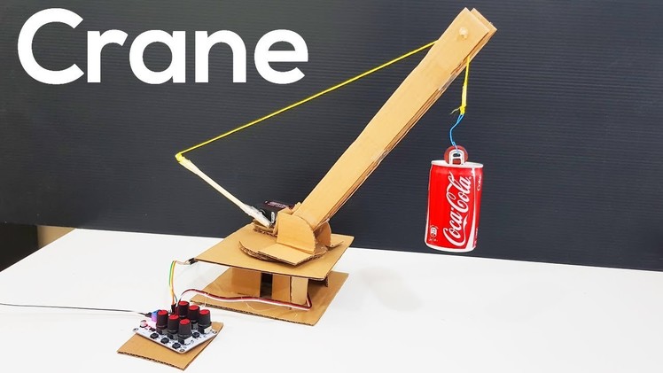 How to Make Remote Control CRANE from Cardboard