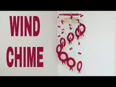 How to make wind chime using cardboard and old T-shirts