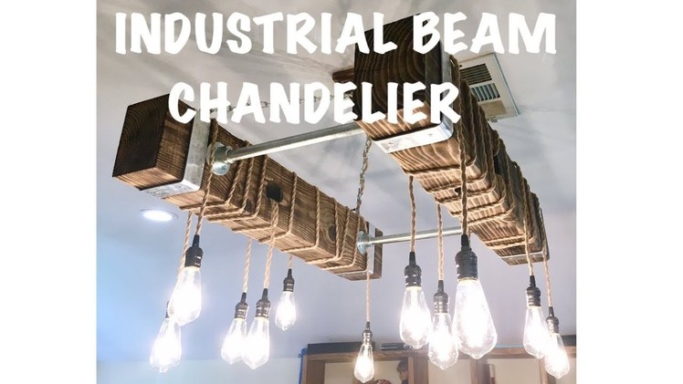 Industrial Edison Bulb Chandelier DIY