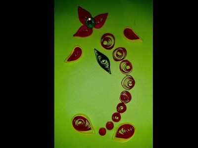 LORD GANESHA QUILLING ART DIY, GANAPATI DESIGN