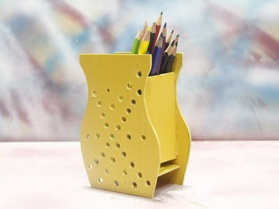 Make Amazing Pen Stand With Cardboard - Supper Handmade project