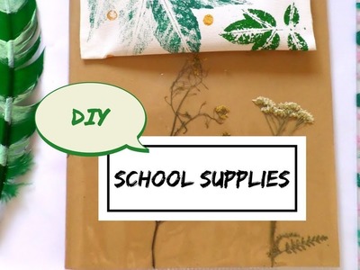 Nature Inspired Back to School Supplies DIY- Easy and Creative | by Fluffy Hedgehog