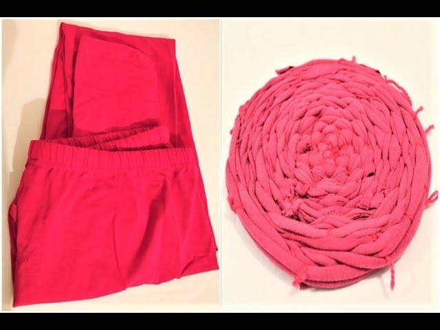 Old LEGGING Clothes to make table mat | clothes recycling |DIY