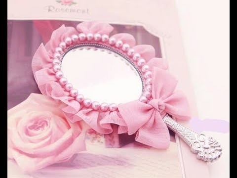 ♛Princess♛ mirror DIY.Pink mirrror with pearl details