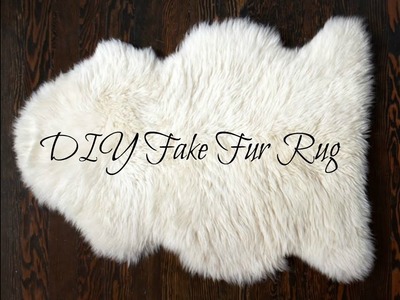 Quick and easy diy Fake Fur Rug or Blanket