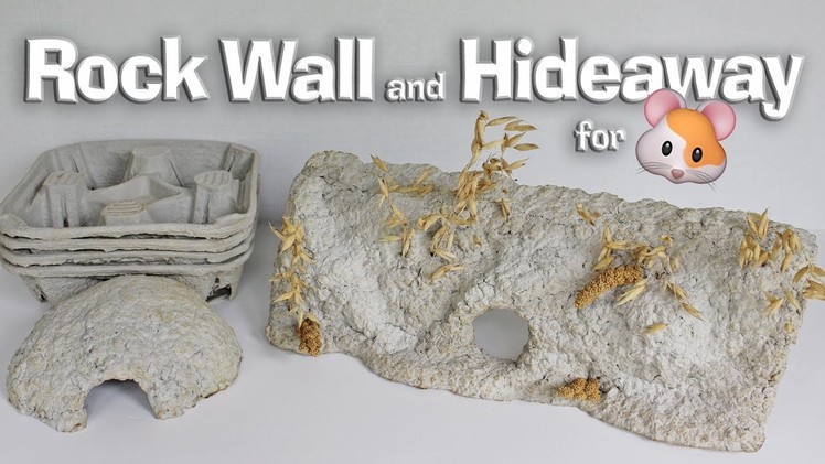 Rock Wall and Hideaway Made From Drink Carriers DIY By Hammy Time