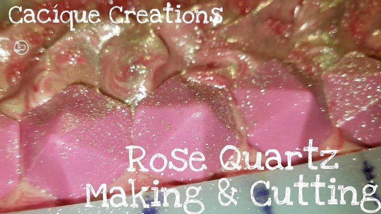 Rose Quartz Cold Process Soap Making - How To - DIY - Pink