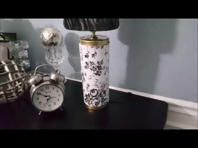 Table Lamp DIY   Trash to Treasure