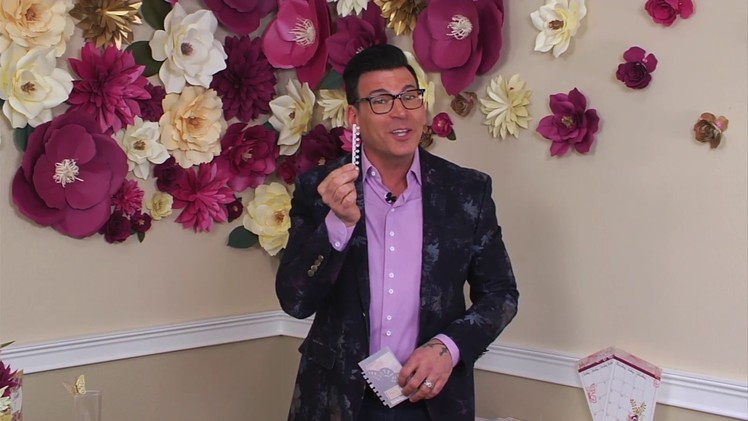 The Wedding Planner Bindables Die from David Tutera | Sizzix DIY Planners Embellishments Kit