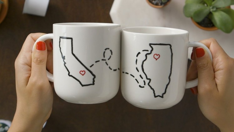 These Adorable DIY Mugs Are Perfect For an Engagement Gift