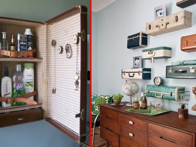 50+ Reuse Old Suitcases In Home Decor | DIY Old Suitcase Ideas
