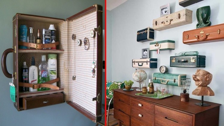50+ Reuse Old Suitcases In Home Decor | DIY Old Suitcase Ideas