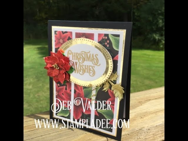 A Panel Card using Christmas Cheers Prints Paper with Deb Valder