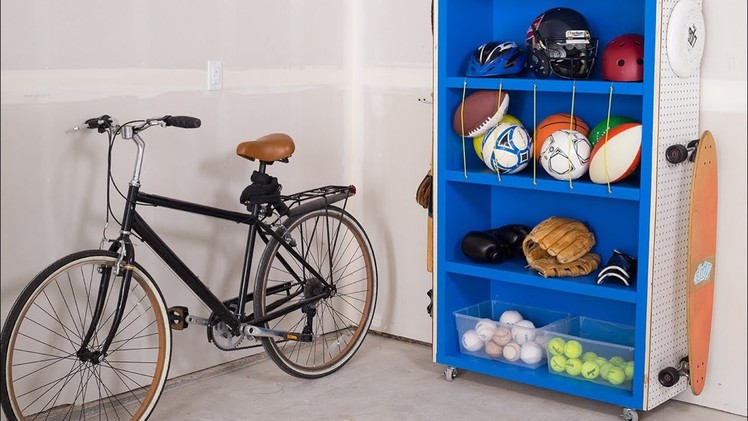 Build a DIY Sporting Goods Catch-All to Keep Your Garage Organized