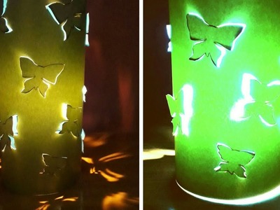 Butterfly Night lamp - Paper lamp - Tutorial