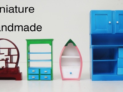 Cabinet  Furniture | 4 Amazing DIY Miniature to do at home Compilation